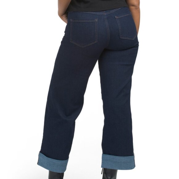 1822 DENIM Cuffed Wide Leg Pants - Picture 4 of 4